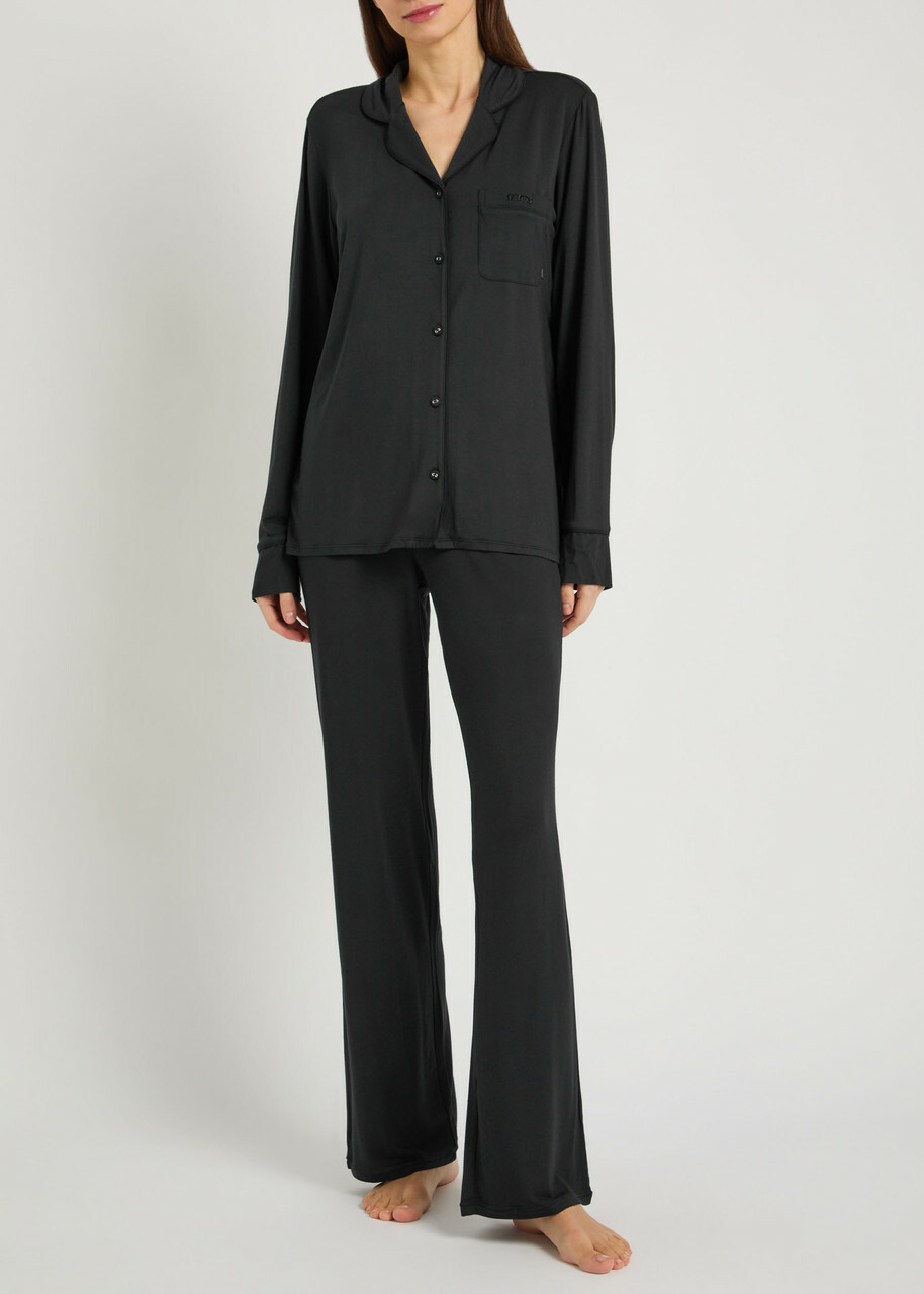 Skims Jersey Pyjama set Black