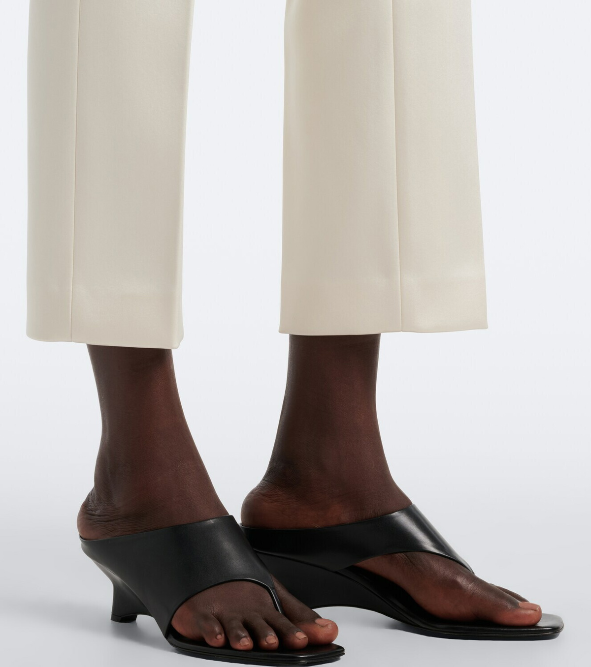 Róhe Bridal cigarette-leg satin