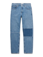 FRAME - Straight-Leg Patchwork Jeans - Blue