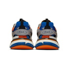 Balenciaga Grey and Orange Track Sneakers