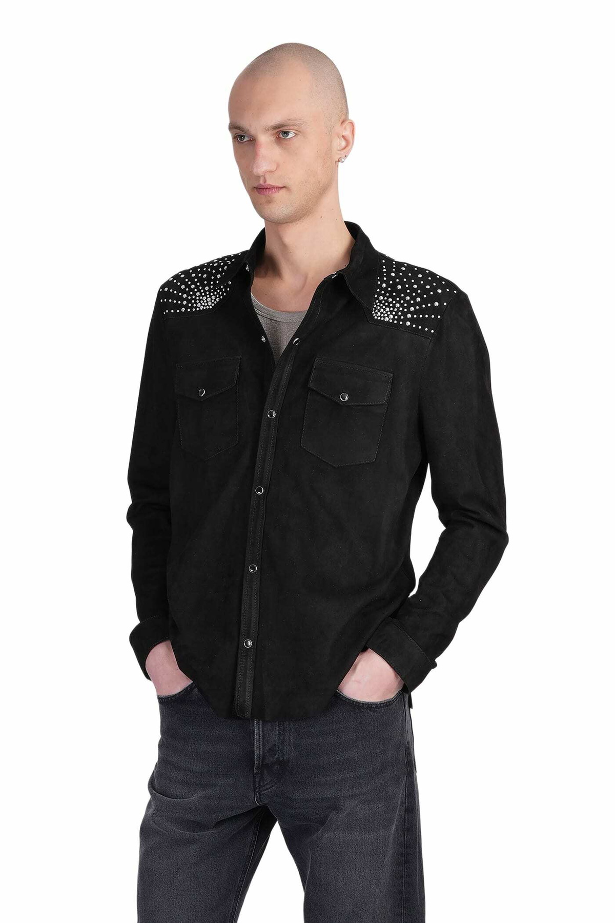 Salvatore Santoro Leather Jacket In Black Leather