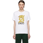 Kenzo White Limited Edition Dragon Logo T-Shirt