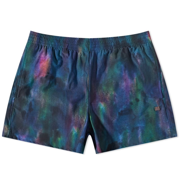 Photo: Acne Studios Men's Wigel Cloud Face Swim Short in Emerald Green