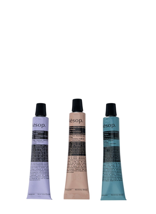 Photo: Aesop Helping Hands Hand Balm Trio