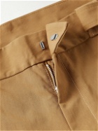 adidas Consortium - Wales Bonner Bootcut Belted Pleated Cotton-Blend Twill Chinos - Brown