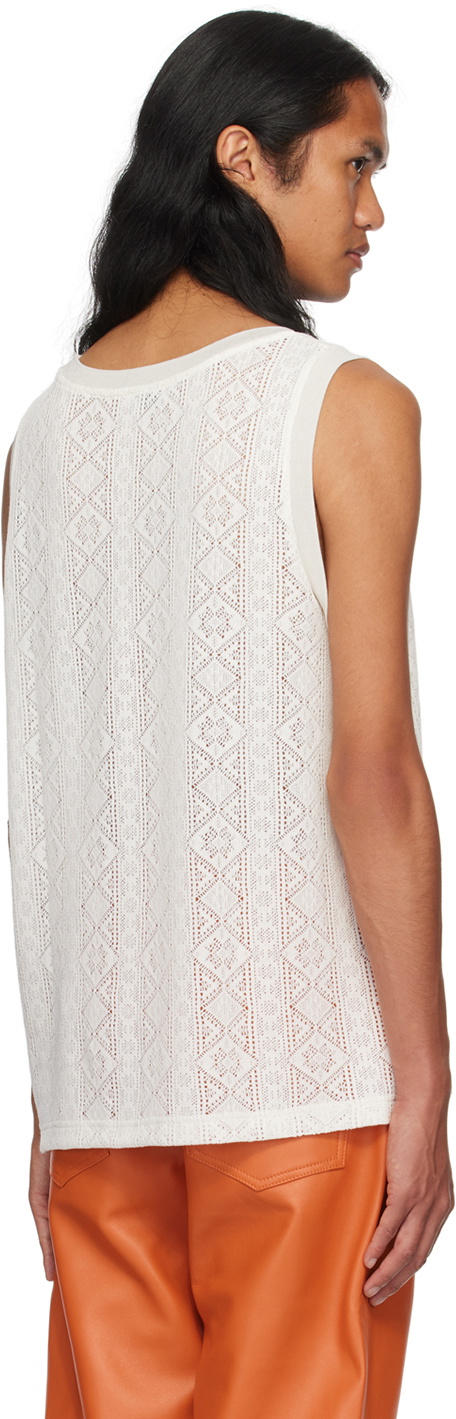 CMMN SWDN White Crewneck Tank Top