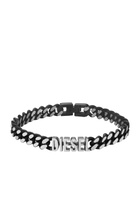 Diesel Black stainless steel chain necklace - Bracelets - Unisex - Black