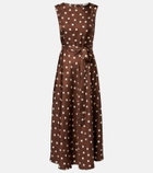 'S Max Mara Martina polka-dot silk midi dress