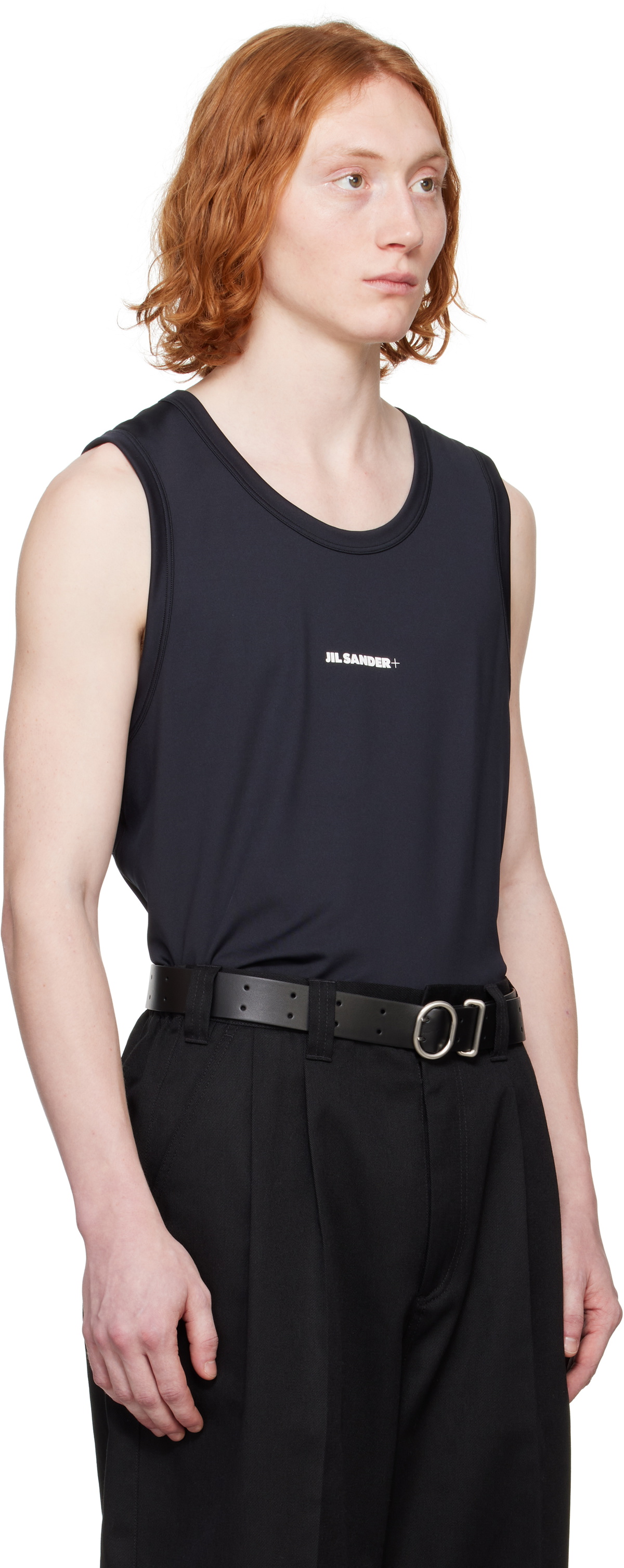 Jil Sander Black Active Jersey Tank Top