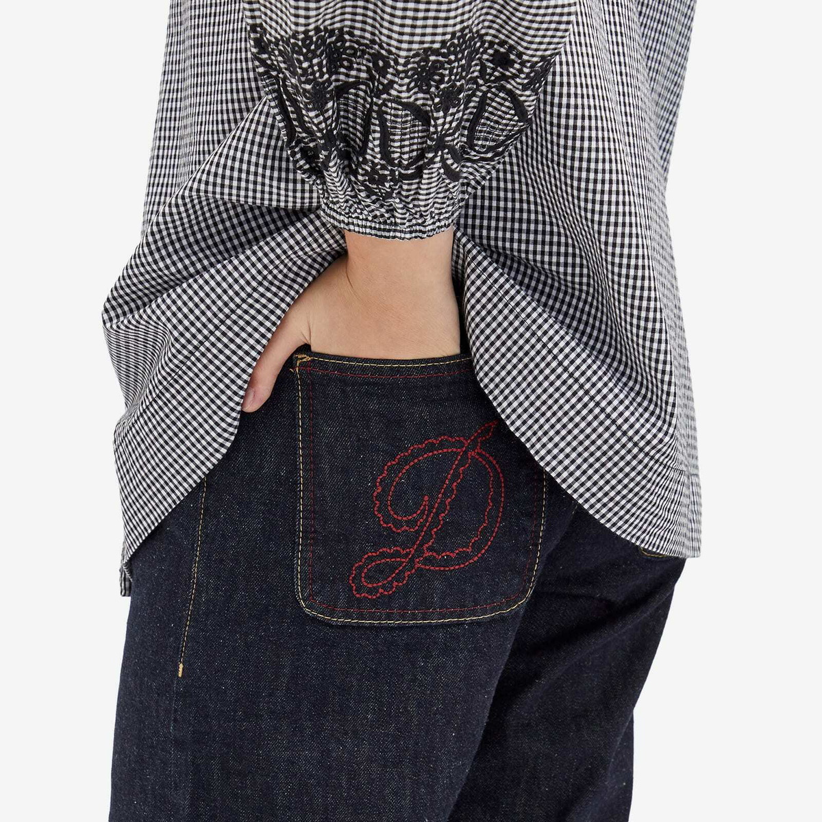 Damson Madder Women's Sylvie Turn Up Jeans in Denim