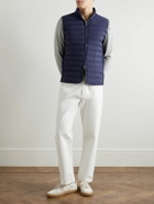 Peter Millar - Winsome Hybrid Padded Quilted Stretch-Nylon and Jersey Gilet - Blue
