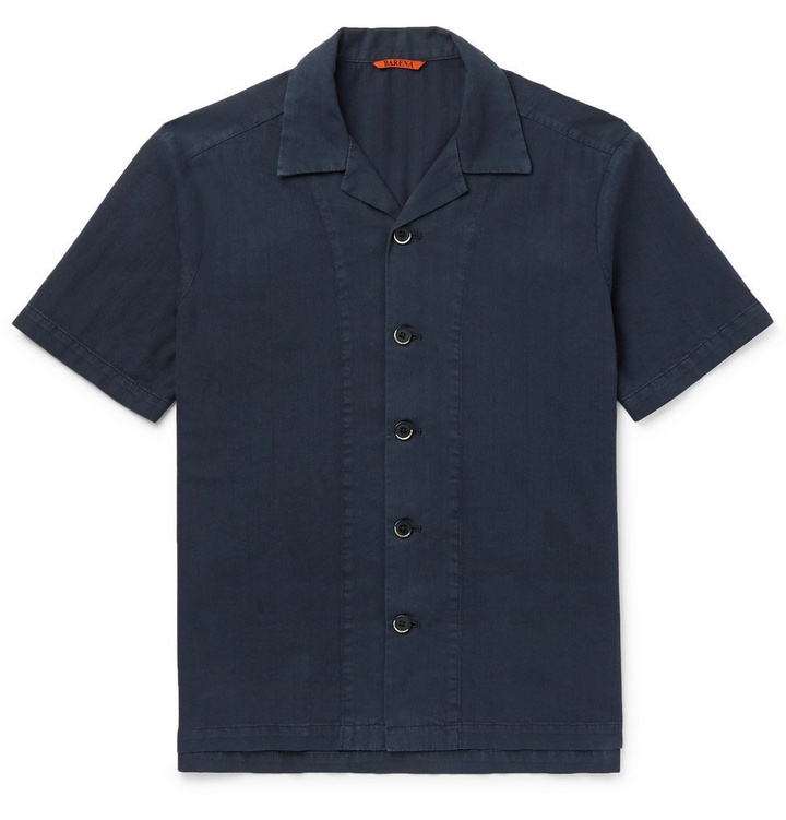 Photo: Barena - Camp-Collar Cotton Shirt - Navy