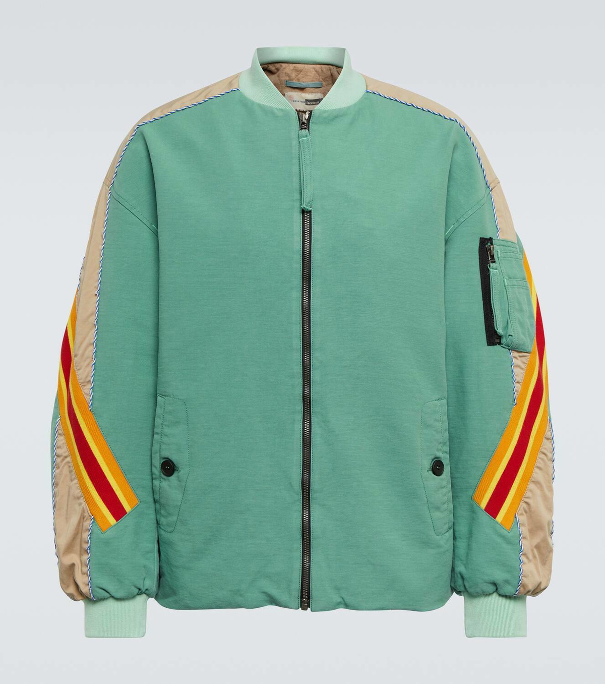 Incotex x Facetasm Colorblocked bomber jacket