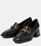 Tory Burch Perrine embellished leather loafer pumps