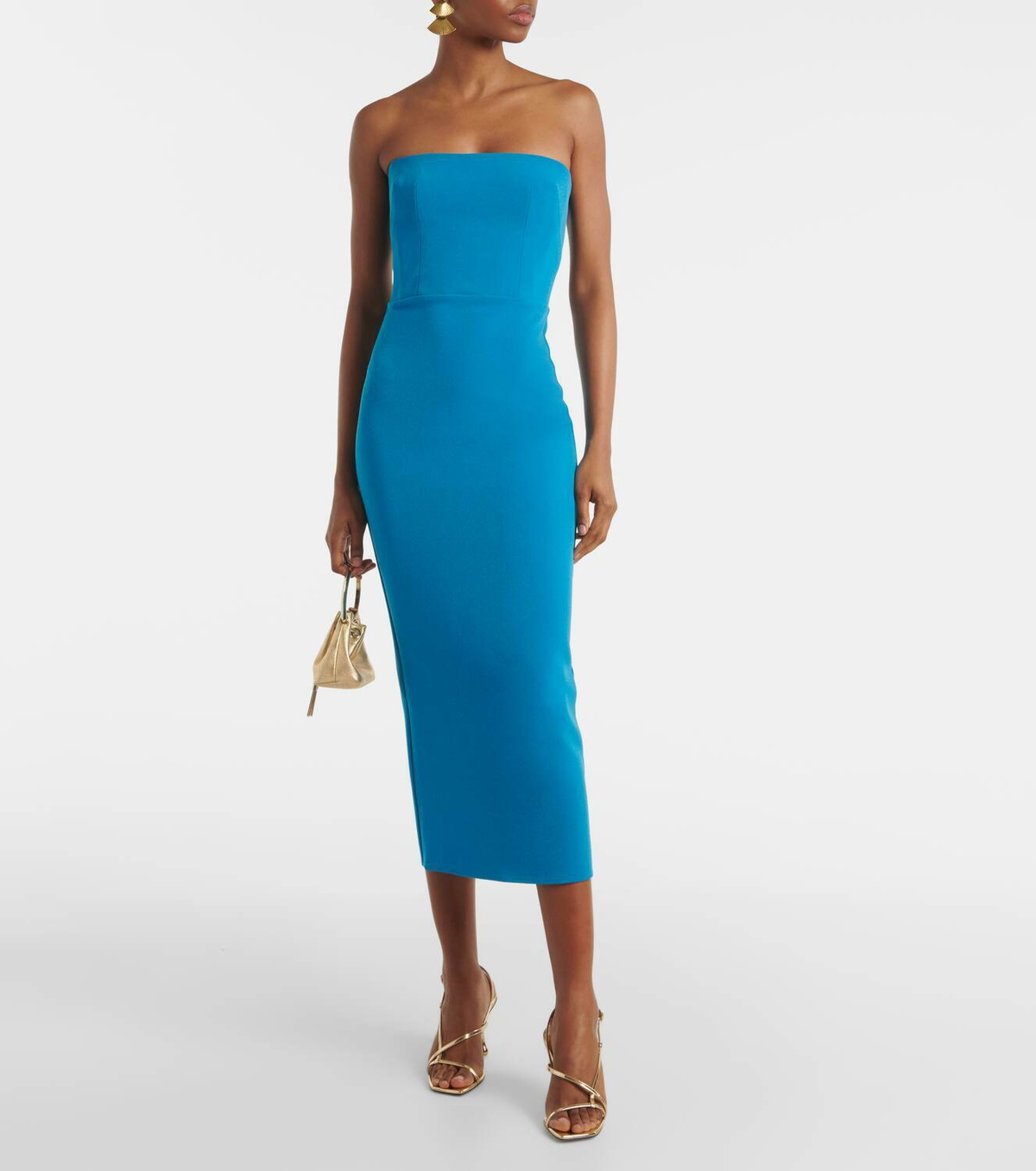 Alex Perry Strapless midi dress