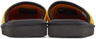 drew house SSENSE Exclusive Yellow & Black Painted Mascot Slippers