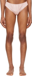 Jean Paul Gaultier Pink 'The Spirale' Swim Briefs