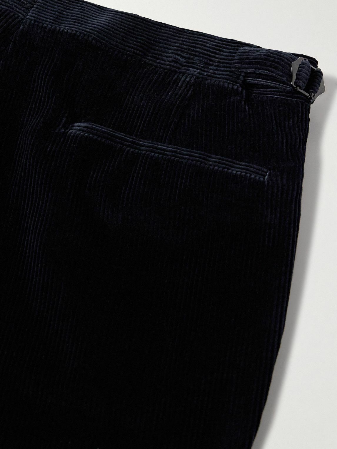 Richard James - Chapman Slim-Fit Straight-Leg Cotton-Corduroy Suit Trousers - Blue
