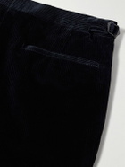 Richard James - Chapman Slim-Fit Straight-Leg Cotton-Corduroy Suit Trousers - Blue