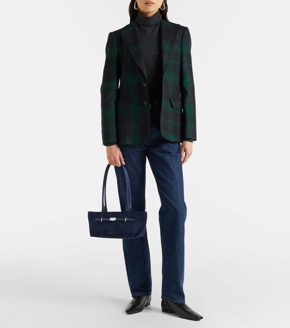 DeMellier New York suede shoulder bag