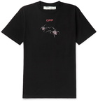 Off-White - Oversized Logo-Print Cotton-Jersey T-Shirt - Black