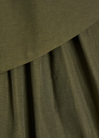 Damson Madder Fabia Cotton-blend Wide-leg Trousers Khaki