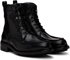Brioni Black Leather Boots