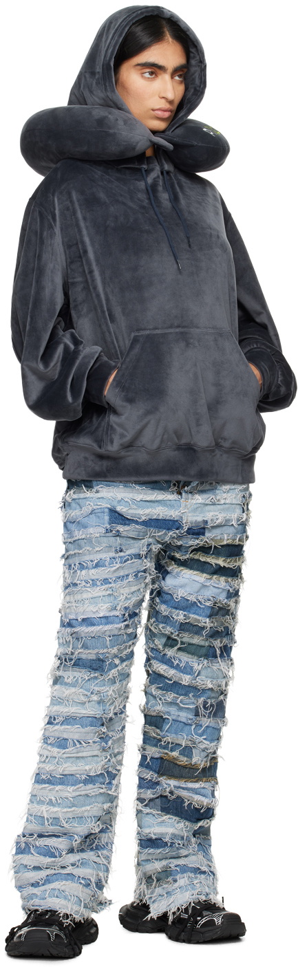 doublet Navy Neck Pillow Hoodie