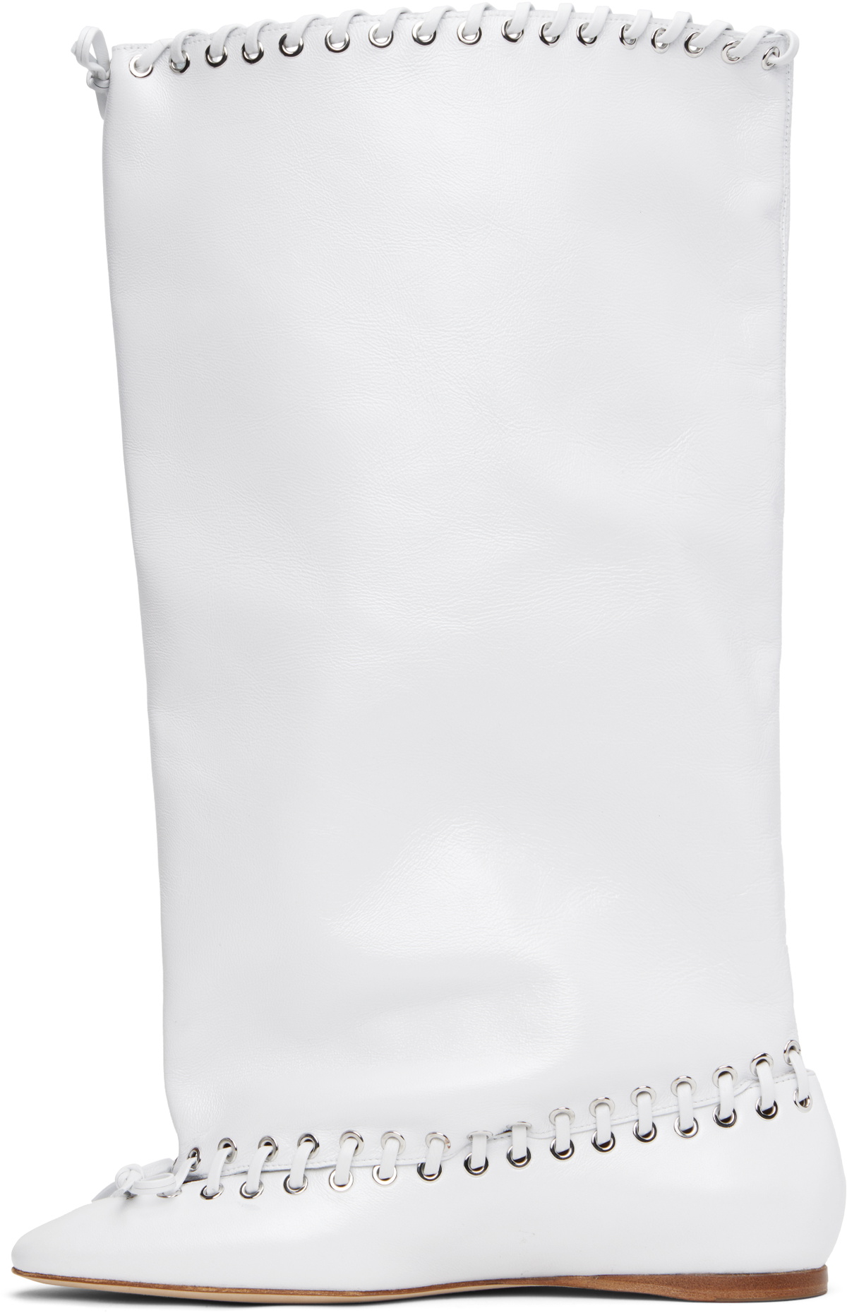 ALL-IN White Level Flat Boots