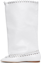 ALL-IN White Level Flat Boots