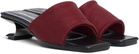 Nicole Saldaña Red Sarah Heeled Sandals