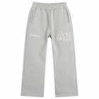 ANNIE HOOD Men's College Straight-Leg Joggers in Grey/Grey