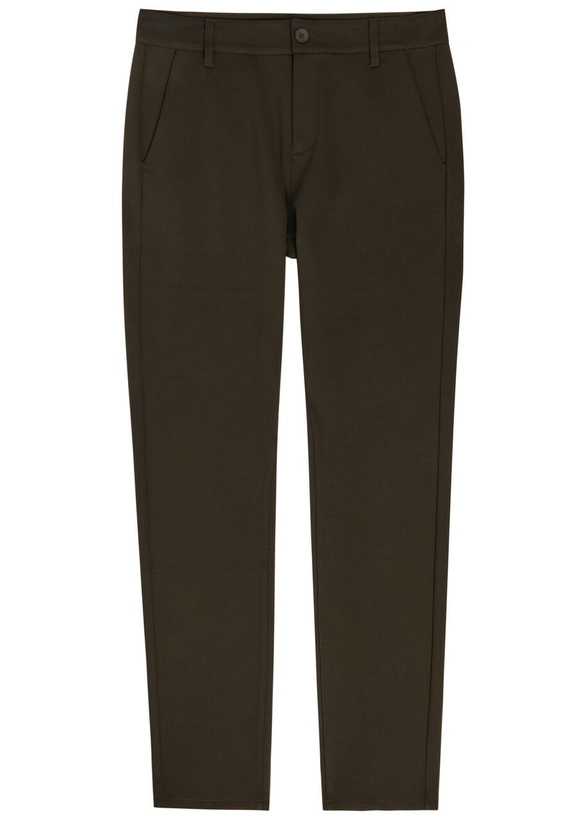 Photo: Paige Stafford Slim-leg Jersey Trousers Dark Green