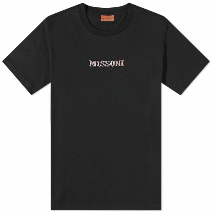 Photo: Missoni Men's Embroidered Centre Logo T-Shirt in Black