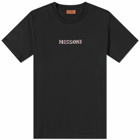 Missoni Men's Embroidered Centre Logo T-Shirt in Black
