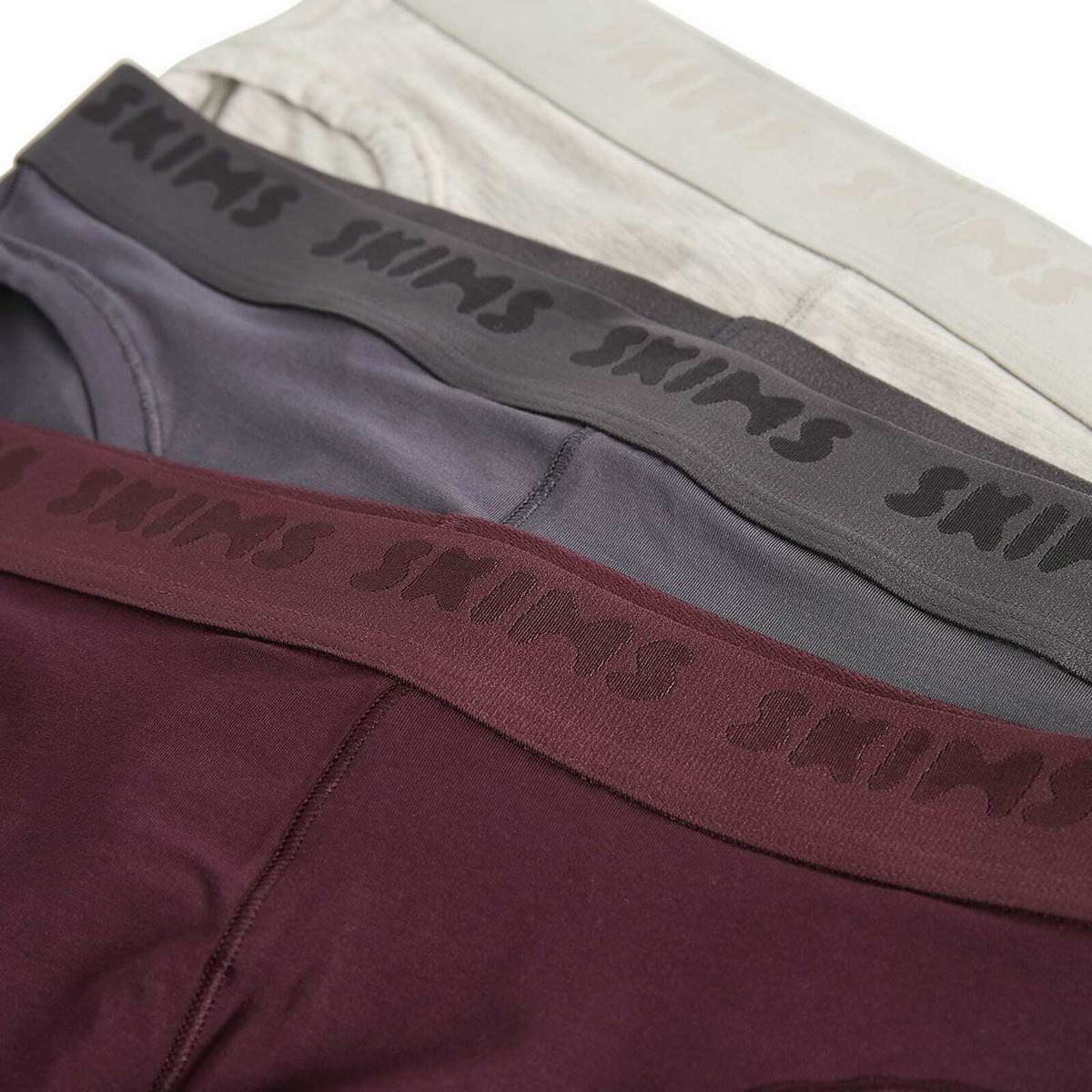 SKIMS Men's Stretch Brief 3-Pack in Raven Multi
