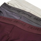 SKIMS Men's Stretch Brief 3-Pack in Raven Multi