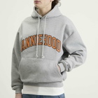 ANNIE HOOD Men's College Arch Hoodie in Marl Grey