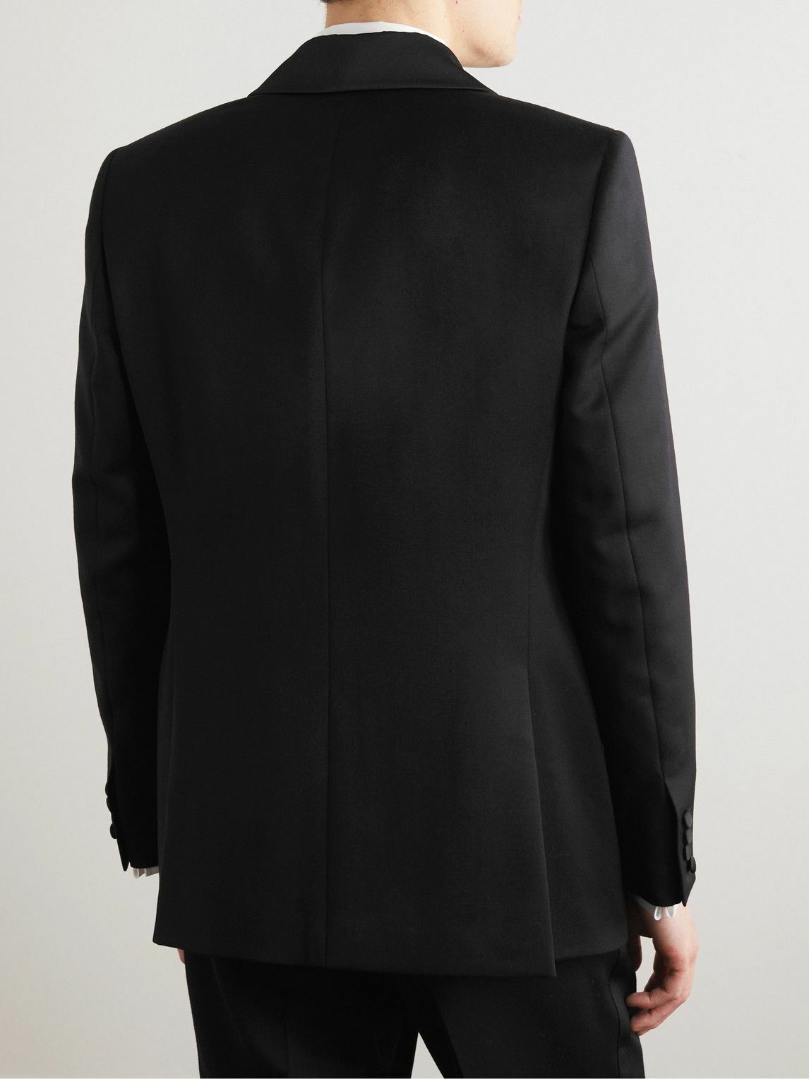 Favourbrook - Shawl-Collar Wool-Barathea Tuxedo Jacket - Black Favourbrook