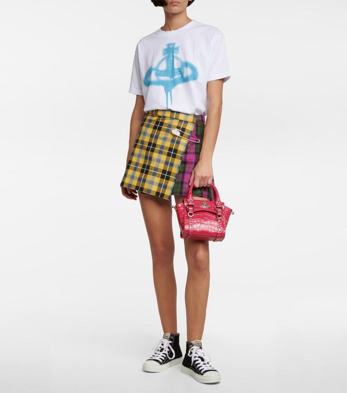 Vivienne Westwood Betty Mini croc-effect leather crossbody