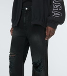 Balenciaga Distressed straight jeans