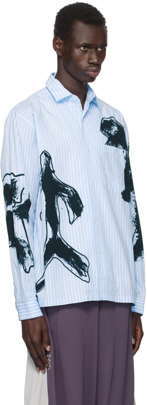 Perks and Mini Blue Figures Striped Shirt