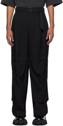 Juun.J Black Belted Trousers