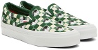 Vans Green & Off-White BILLY's TOKYO Edition OG Classic Slip-On Sneakers