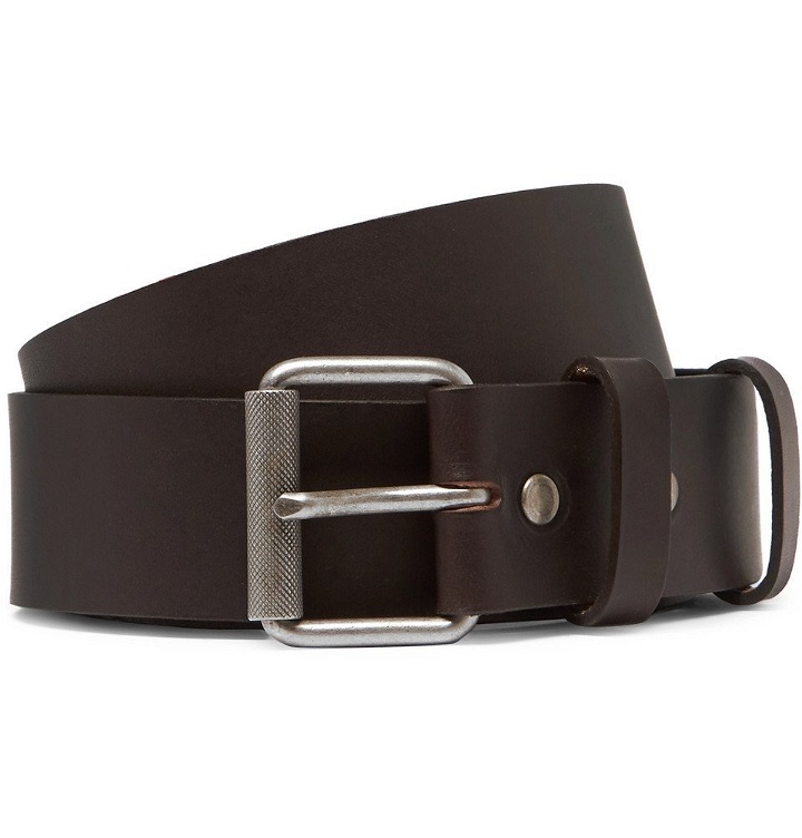 Photo: A.P.C. - 3.5cm Virgile Brown Leather Belt - Men - Brown