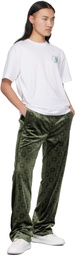 Givenchy Green Monogram 72 Velvet Sweatpants