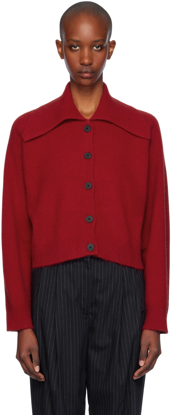 Loulou Studio Red Sao Cardigan