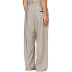 Fear of God ESSENTIALS Gray Pleat Front Drawstring Trousers