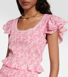 LoveShackFancy Milta cotton top