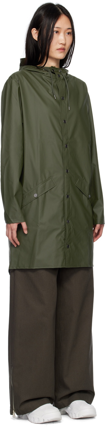 RAINS Green Long Coat